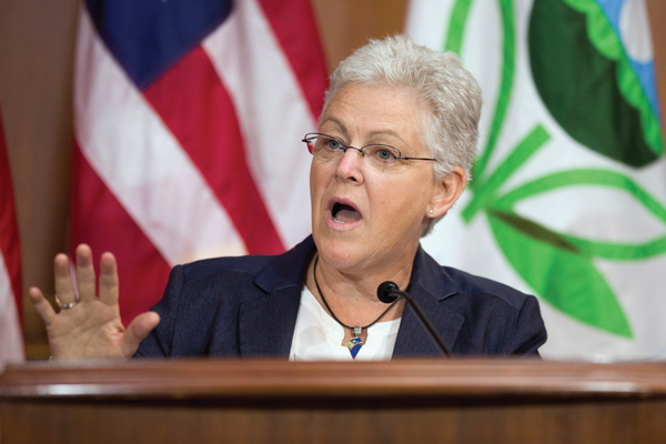 Gina McCarthy, administrator of the US Environmental Protection Agency, which plans to slash CO2 emissions from power plants 30% by 2030