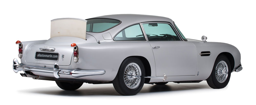 Aston Martin made wealthy James Bond fans dreams come true by recreating 25 of its classic silver birch DB5 marques complete with 007’s gadgets for $3.5 million each – Ph: Courtesy of allastonmartin.com and Byron International