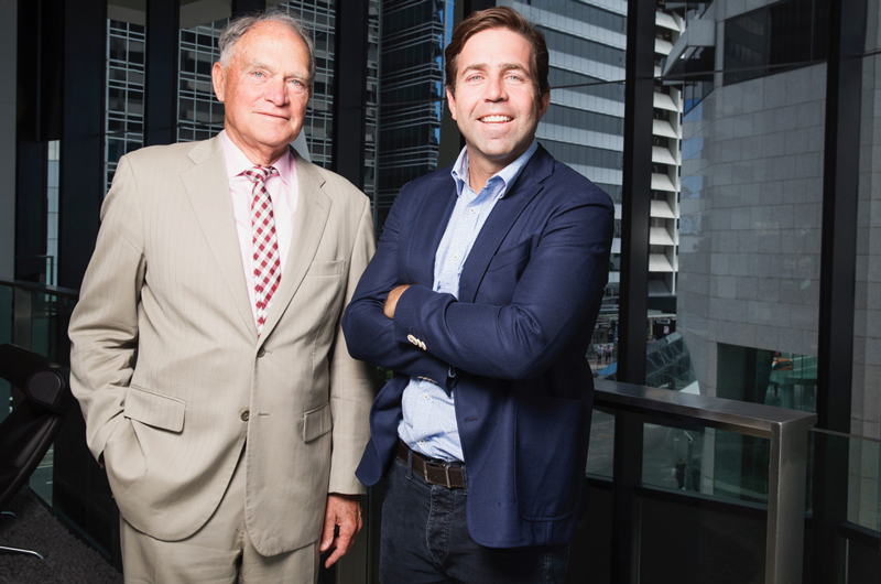 Fourth generation Dan White, beside father Brian, joined Ray White Group in 2000 after working at Macquarie Bank and Arthur Andersen