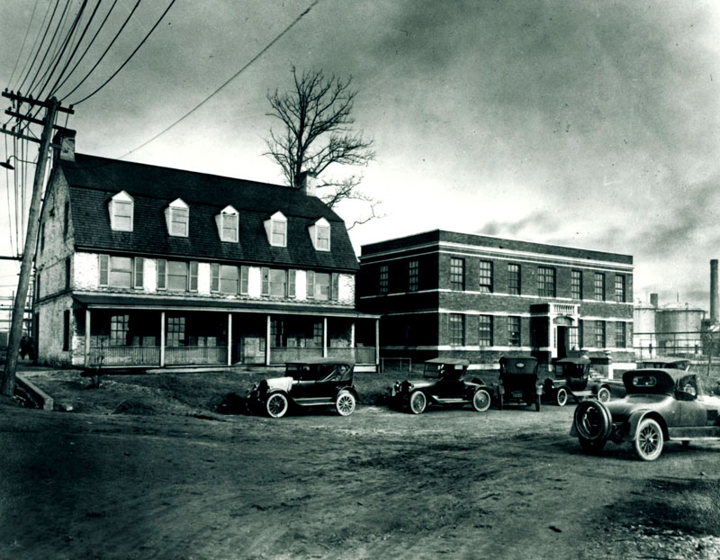 Historic Sun Oil offices at Marcus Hook, Pennsylvania