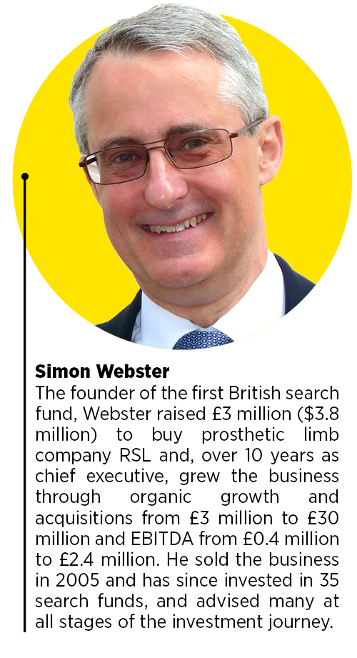 Simon Webster, the founder of the first British search fun